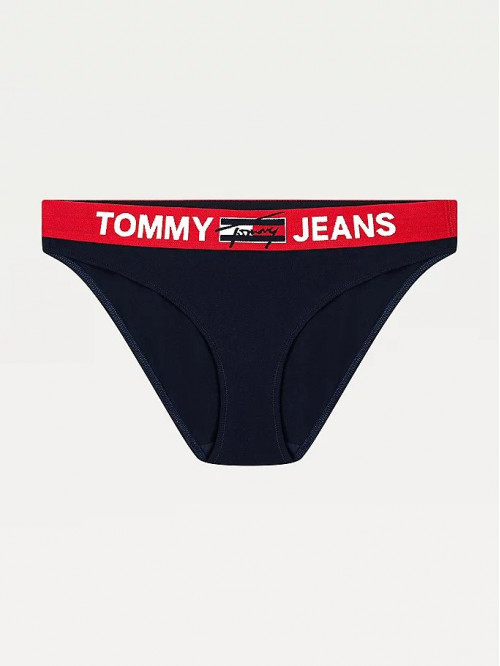 Női alsónemű Tommy Hilfiger Contrast Waistband Bikini kék
