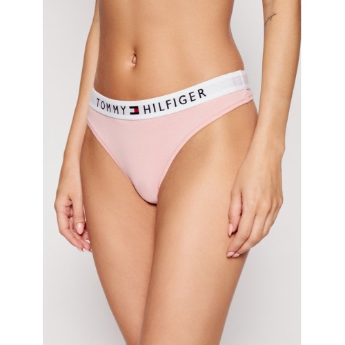 Női tanga alsónemű Tommy Hilfiger Thong halvány rózsaszín Női tanga alsónemű Tommy Hilfiger Thong halvány rózsaszín