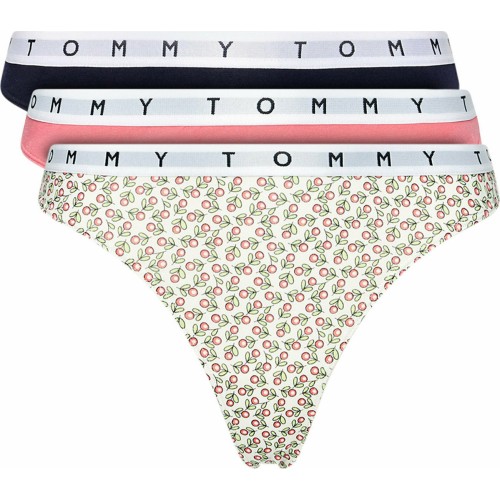 Tommy Hilfiger Női Print Tanga 3-Pack Többszínű - Rózsaszín, Fehér, Fekete Tommy Hilfiger Női Print Tanga 3-Pack Többszínű - Rózsaszín, Fehér, Fekete