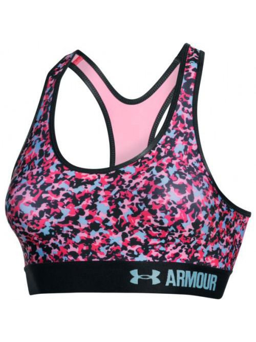 Női Under Armour MID Printed sportmelltartó rózsaszín