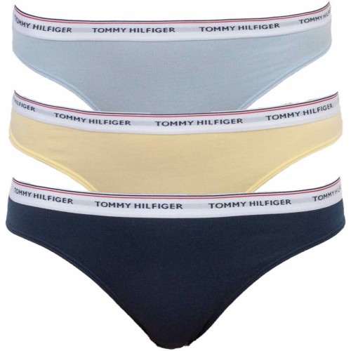 Női alsónemű Tommy Hilfiger Bikini 3-pack sárga, kék, világoskék Női alsónemű Tommy Hilfiger Bikini 3-pack sárga, kék, világoskék