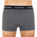 Férfi boxeralsók Calvin Klein Low Rise fekete, fehér, csíkos 3-pack