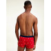 Férfi boxeralsó Tommy Hilfiger All-Over Print Cotton Trunks piros mintás