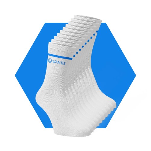 Basic White and Blue Wantee zokni 10-es csomagolás Basic White and Blue Wantee zokni 10-es csomagolás
