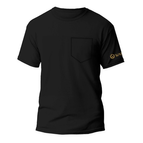 Férfi Pure Black Wantee póló fekete színben Férfi Pure Black Wantee póló fekete színben